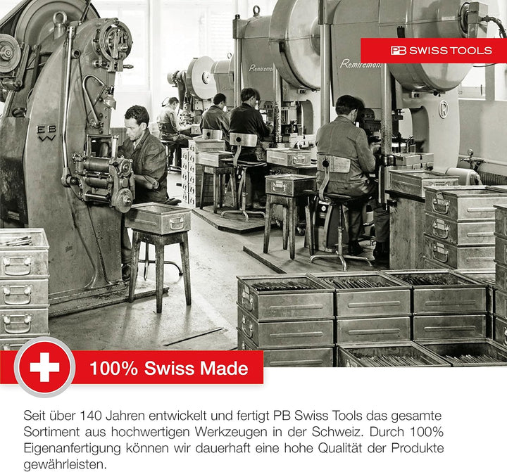 PB Swiss Tools Fahrrad Multitool PB 470 | 100% Swiss Made | Multitool Werkzeug mit Bits, Winkelschra