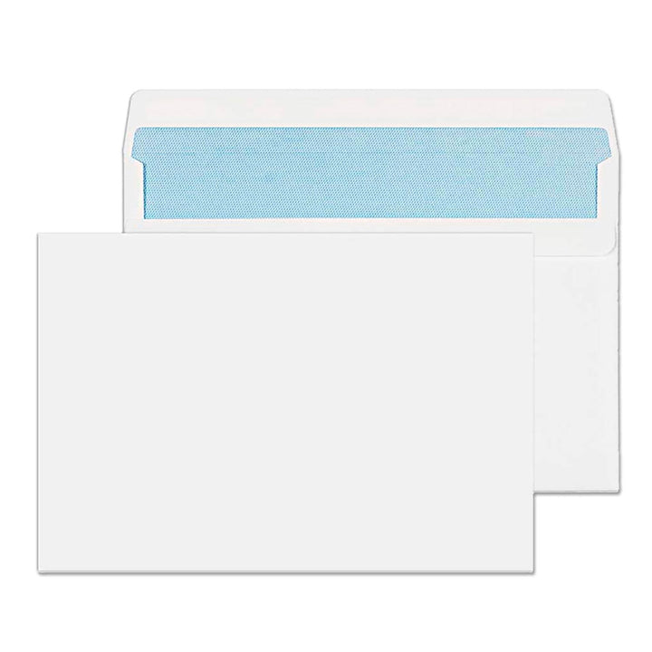 Briefumschläge aus Papier, weiss, Umschlag DIN C5, 162 x 229 mm, Umschlag aus Papier mit Verschluss