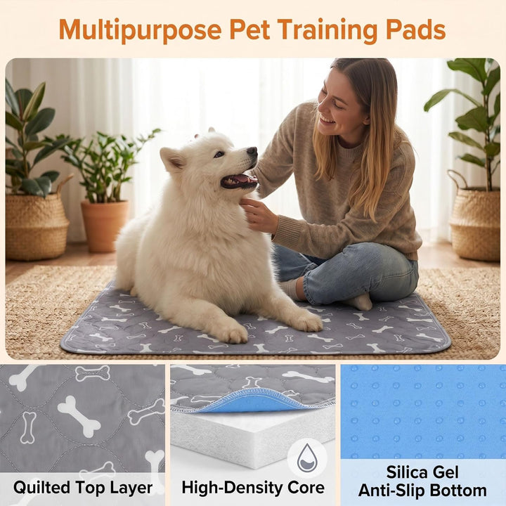 Wiederverwendbare Hunde-Pipi-Pads, super saugfähig, auslaufsicher & waschbar, M310g, wasserdicht & r