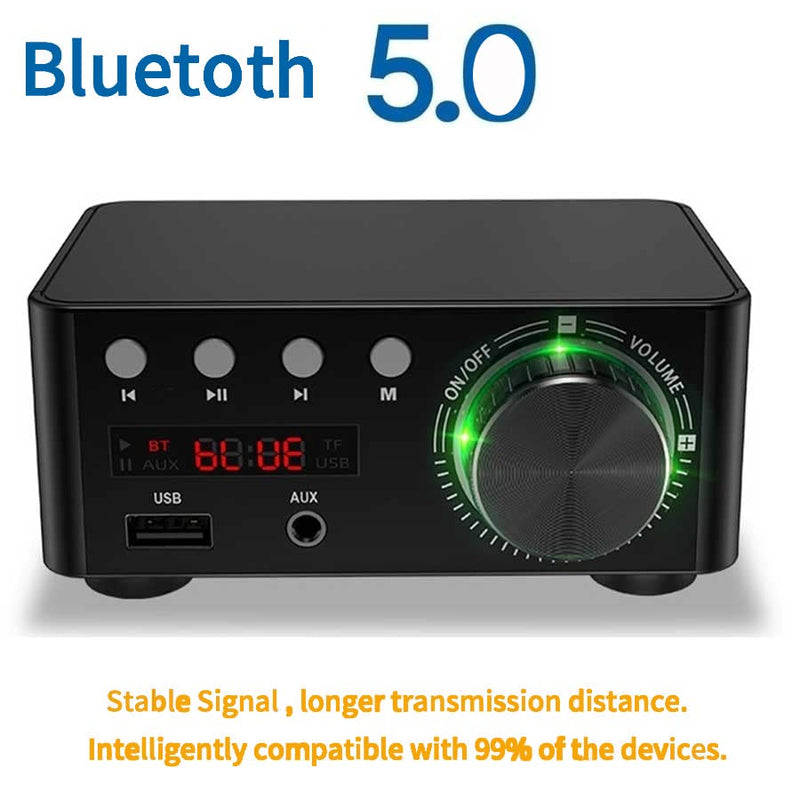 Adeept Mini Bluetooth 5.0 Verstärker Hi-Fi Stereo Klasse D TPA3116 Digitaler Verstärker 50W x 2 Home