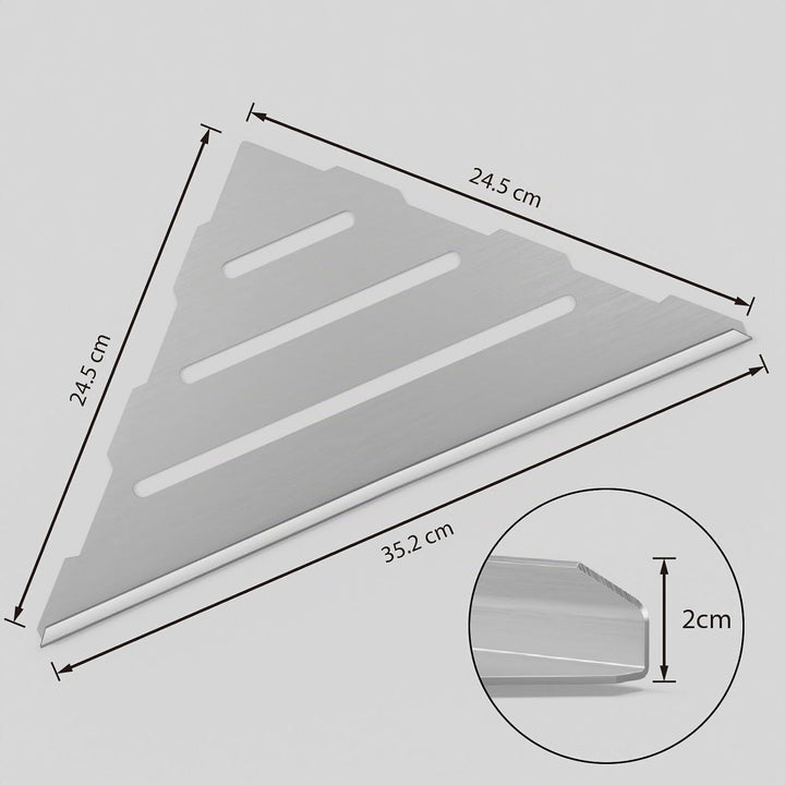 Eckregal, Duschablage Ohne Bohren, 2 Stück Duschablage Ecke 35 X 25 cm, Verdickter Duschregal Ecke a