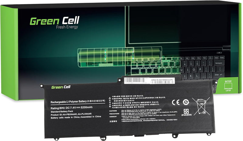 Green Cell AA-PBXN4AR AA-PLXN4AR Laptop Akku für Samsung 900X NP900X3B NP900X3C NP900X3E NP900X3F NP