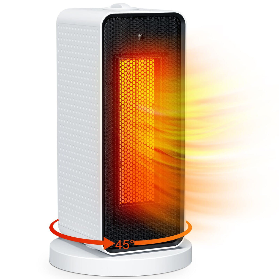 Qoosea Heizlüfter Energiesparend Leise 1200W Mini Heizlüfter Elektrische Raumheizung Keramik Heizung