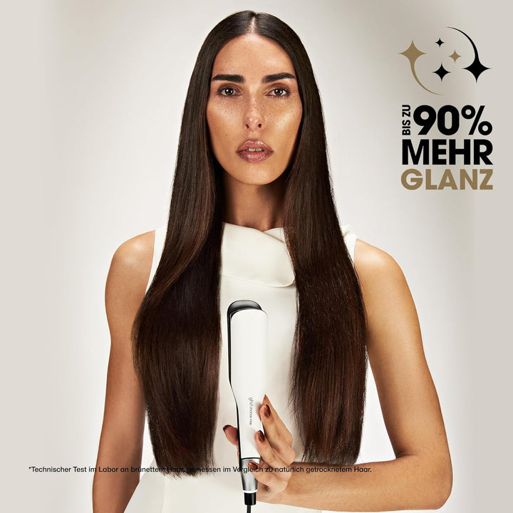 ghd Chronos Max – Glätteisen mit Breiten Platten - Schnelleres Styling in einem Zug für Mehr Glanz,