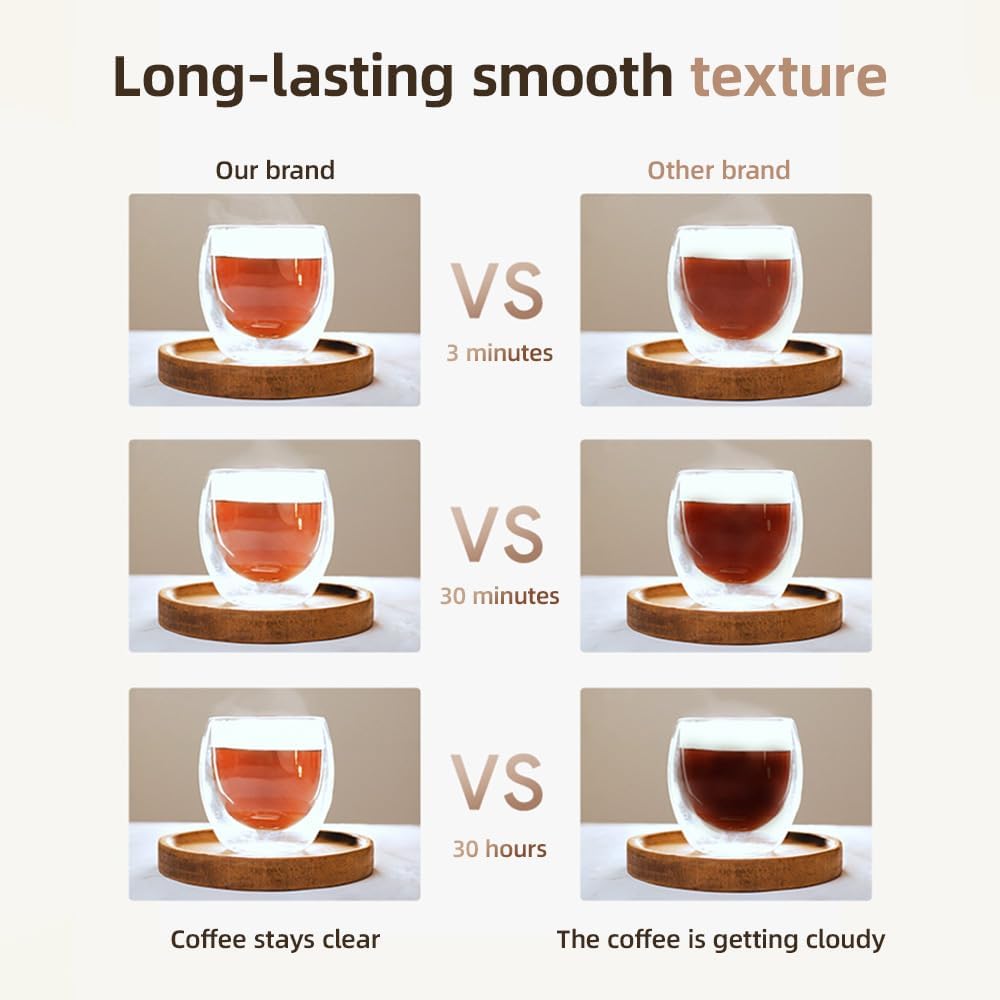 Tragbarer French-Press-Reisebecher, 320 ml, doppelwandig isolierter Edelstahl-Kaffeebereiter für gem