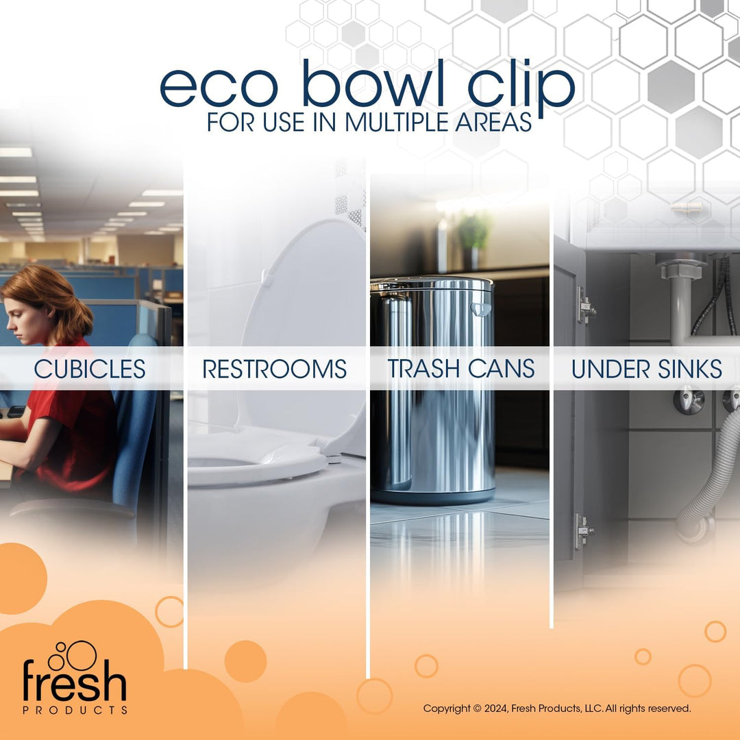 Fre-Pro by Fresh - Bowl Clip Lufterfrischer für Toiletten, Cotton Blossom, Box mit 12 Stück, Cotton
