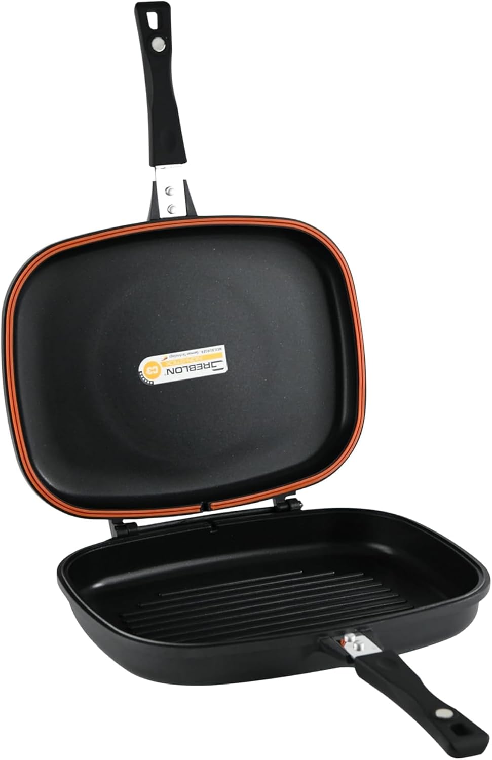 Stone&Stone Doppelseitige Grillpfannen 32 cm, steinbeschichtete Antihaftpfannen Deutsche Qualität Gr
