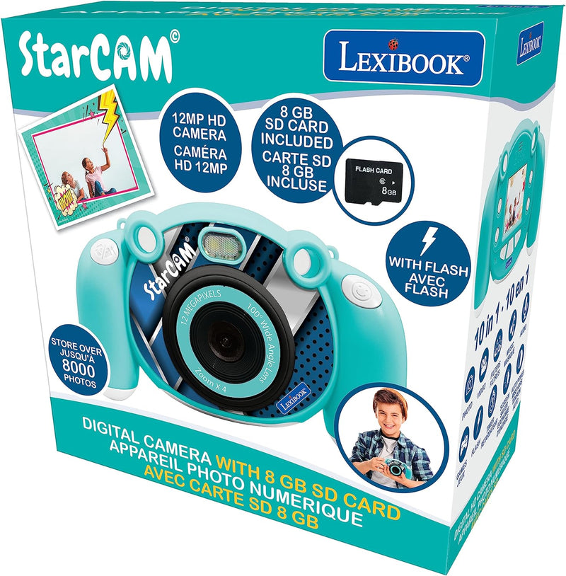 Lexibook - Kamera für Kinder, Foto, Video, Audio und Spiele – DJ080, Lexibook