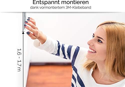 Edelstahl WC-Schilder Set - selbstklebend & pflegeleicht - Design Toiletten-Schilder T-01-E