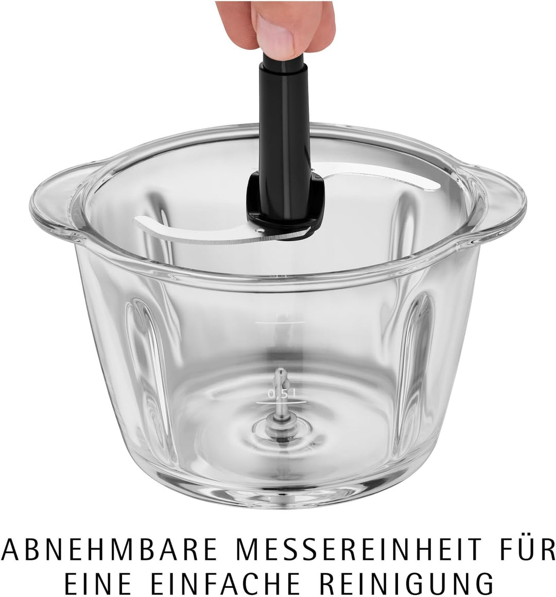 WMF Kult X Edition Zerkleinerer elektrisch mit Glasbehälter, 320 W, 2 Geschwindigkeitsstufen, grosse