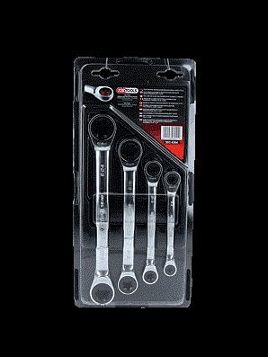 KS Tools 503.4364 GEARplus TX-E-Doppel-Ratschenringschlüssel-Satz, 4-tlg.