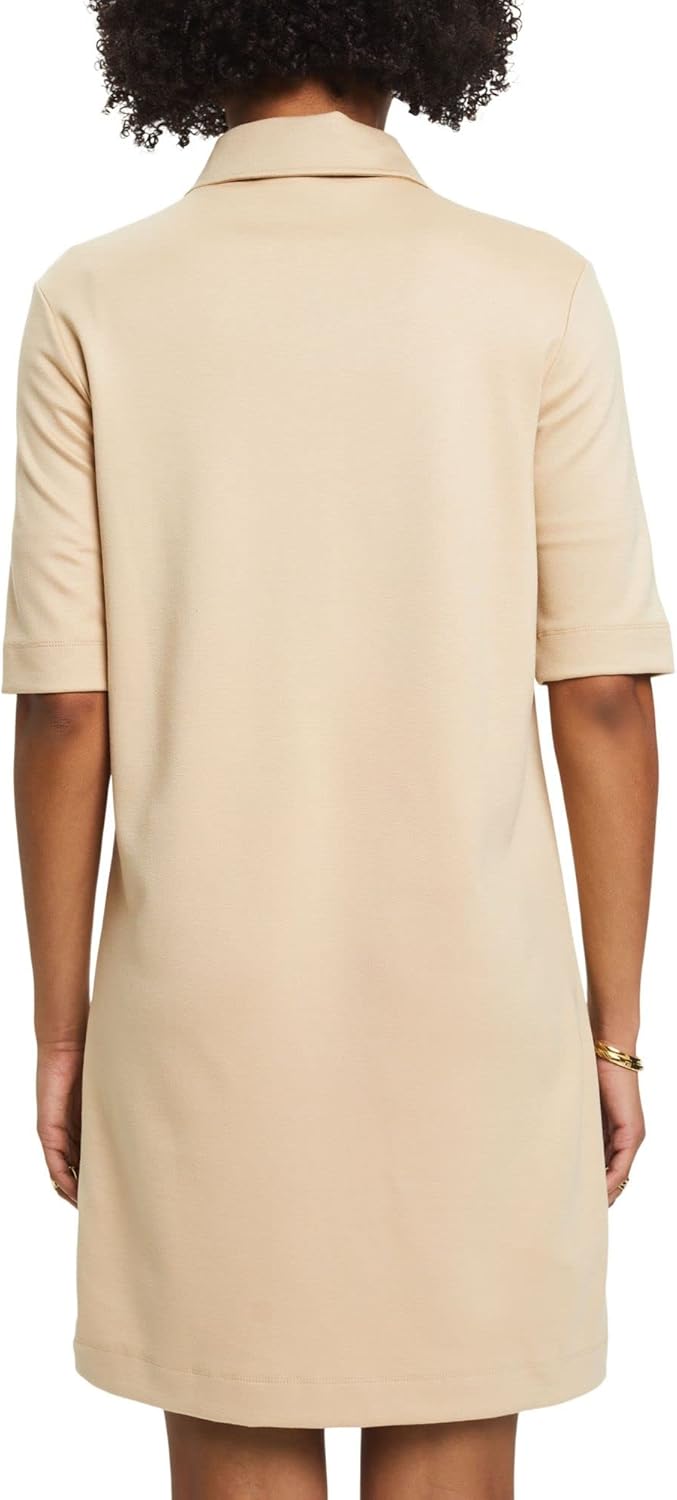 ESPRIT Damen 033ee1e316 Kleid L 285/Sand, L 285/Sand