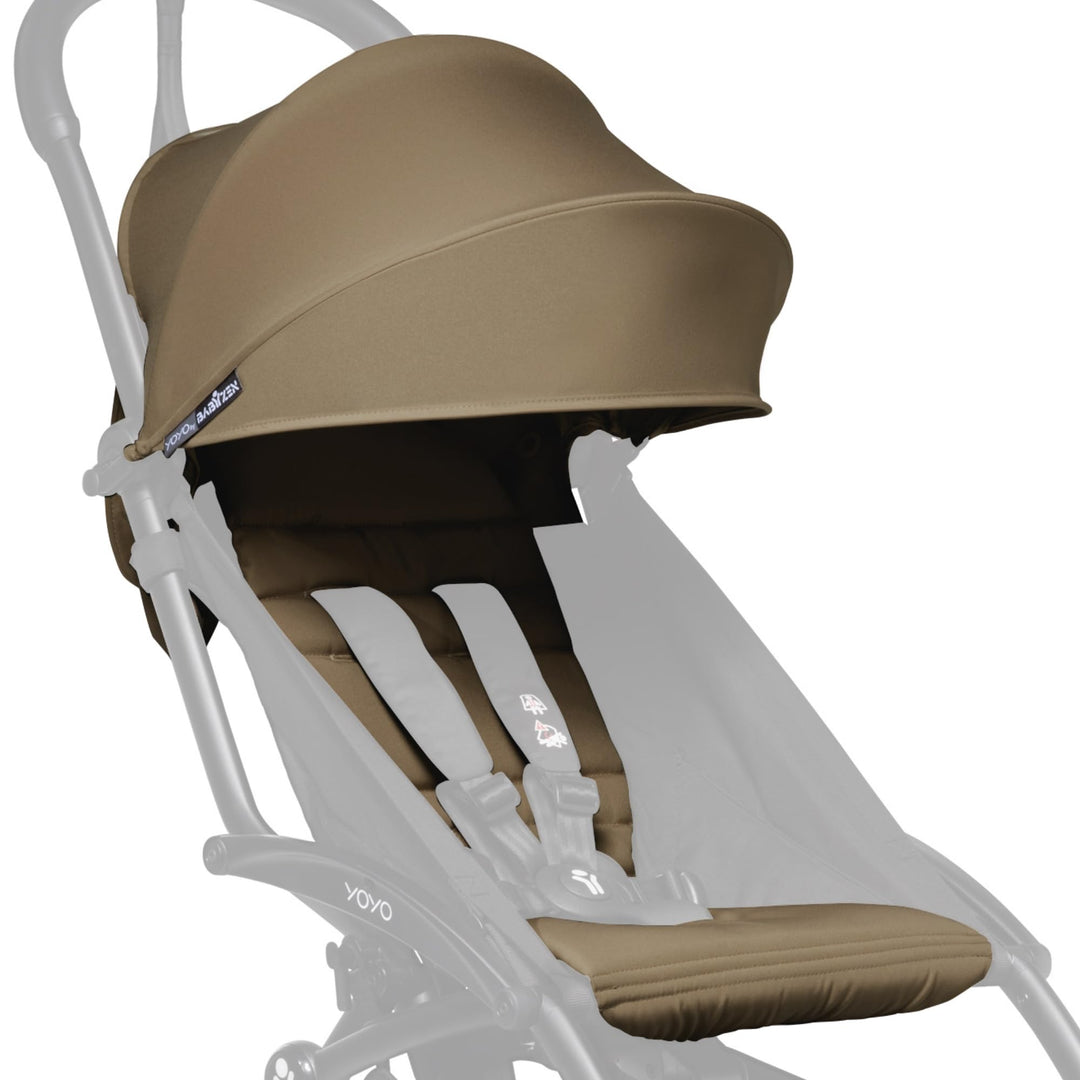 BABYZEN YOYO 6+ Textilset, Toffee - Nur Textilset: Sitzpolster, farbgleichen Verdecken und Reissvers