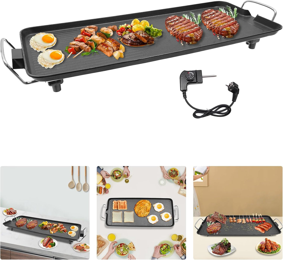 1500W Elektrischer Tischgrill, Outdoor Barbecue Grill, Elektrogrill, Barbecue Grill mit verbrühungss