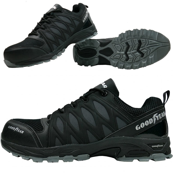 Goodyear Herren Metallfreie Arbeitssicherheit Trainer mit Non Metallic Stoffkappe S1p / SRA/HRO GYSH