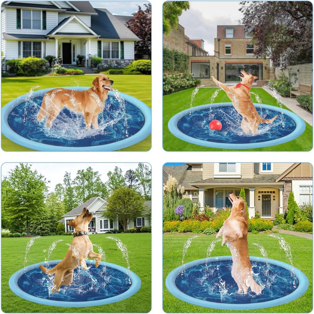 Auptiz Sprinkler Spielmatte, Sommerspielzeug-Spielmatte im Freien, Splash Sprinkler Pad, Umweltschut