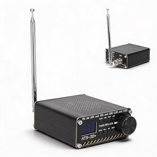 ATS 20+ Si4732 Funkempfänger, Multiband Funkempfänger mit Lautsprecher und Antenne für Camping Im Fr