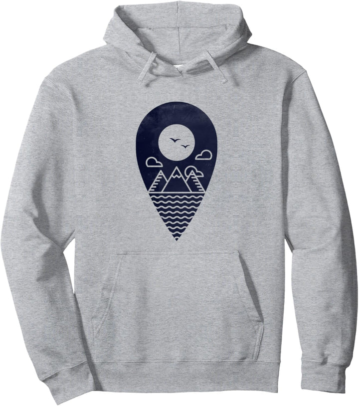 Ab in die Berge - Vintage-Reisegrafik für Frauen und Männer Pullover Hoodie