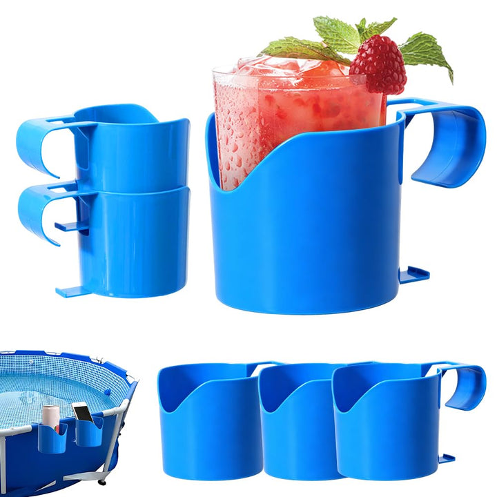 6 Stück Getränkehalter Pool, Pool Getränkehalter Poolrand aus Kunststoff, Getränke Halter-Pool für S