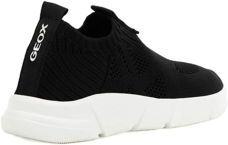Geox Mädchen J Aril Girl Sneaker 28 EU Schwarz, 28 EU Schwarz