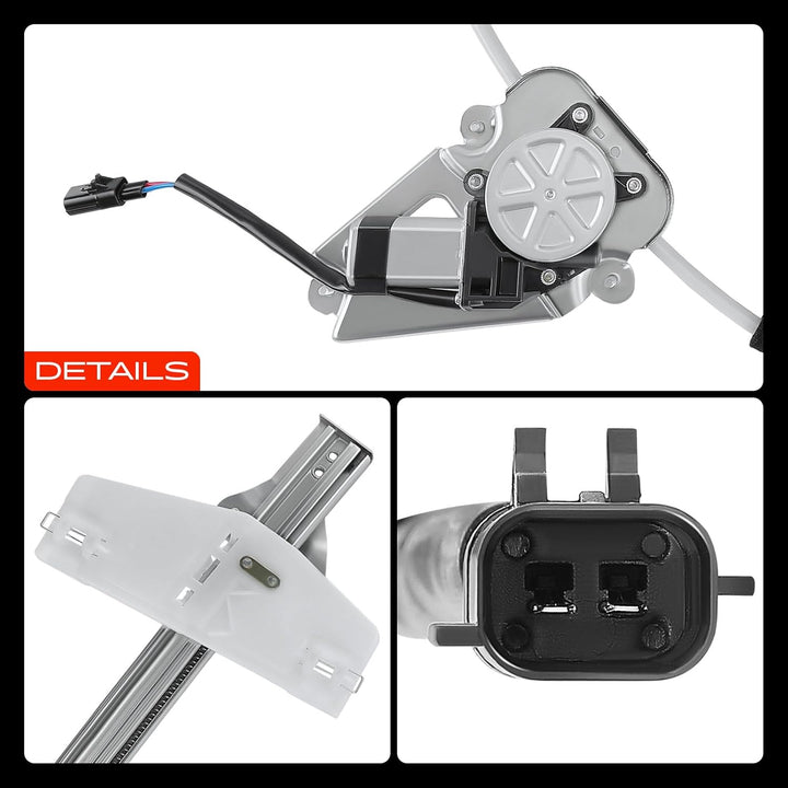Frankberg 2x Fensterheber Mit Motor Vorne Links Rechts Kompatibel mit Cherokee KJ SUV 2.4L 2.5L 2.8L
