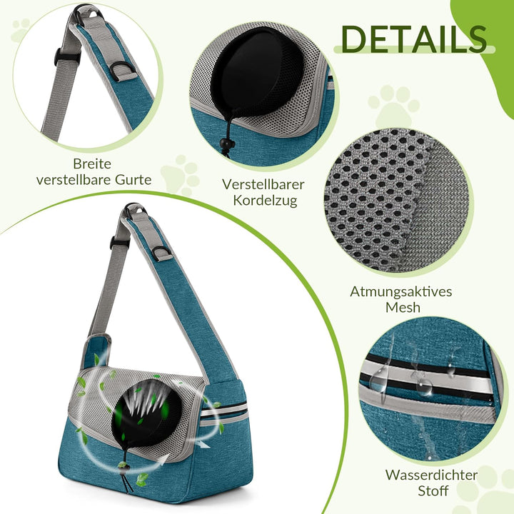 ALLSOPETS Hundetasche Tragetuch Hund Schultertasche Katzentragetasche Haustiere Tasche für Katzen un