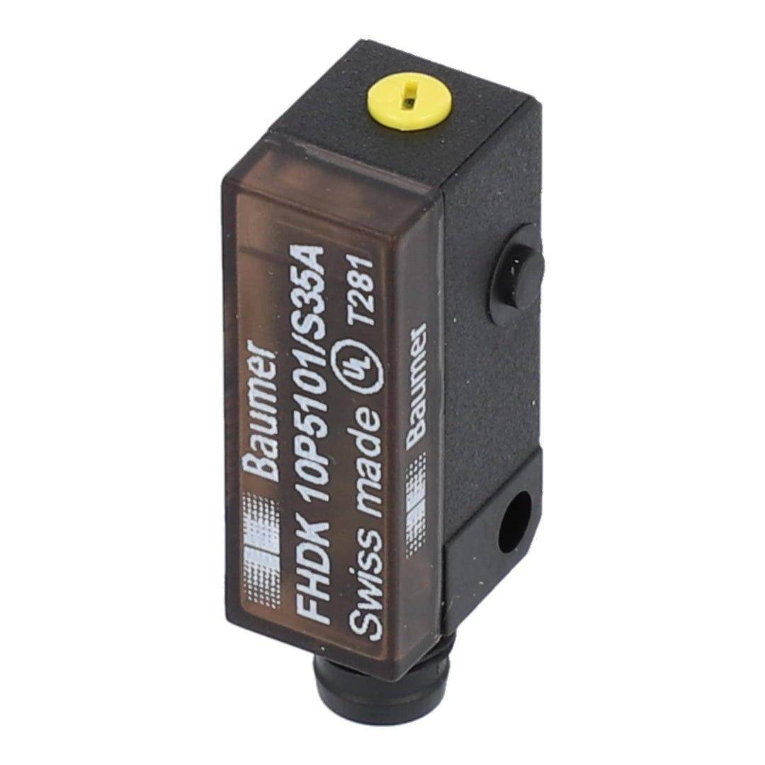 FHDK 10P5101/S35A | 10131270 | BAUMER PHOTOELECTRIC SENSOR, DIFFUSE, BGS, 20-120MM RANGE, PNP LO DO,