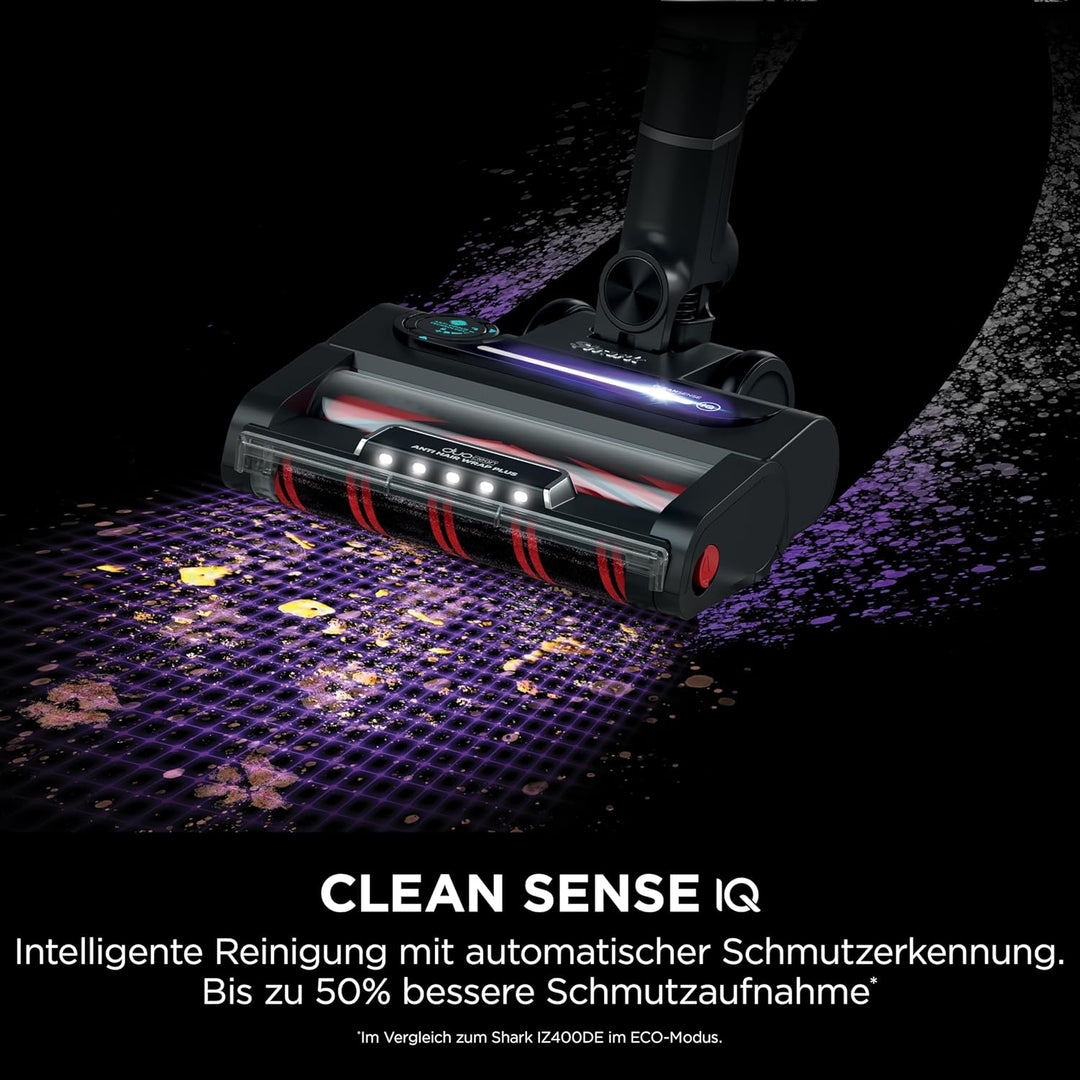 Shark Stratos Akku-Staubsauger Kabellos, PowerFins Plus, 60 Min. Laufzeit, Anti Hair Wrap und CleanS