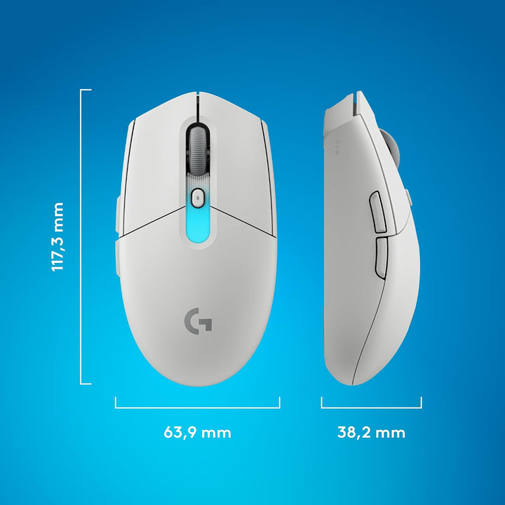 Logitech G G305 X SUPERLIGHT kabellose Gaming-Maus | Für PC/Mac, 61 g leichte Gaming-Maus, HERO 44K-