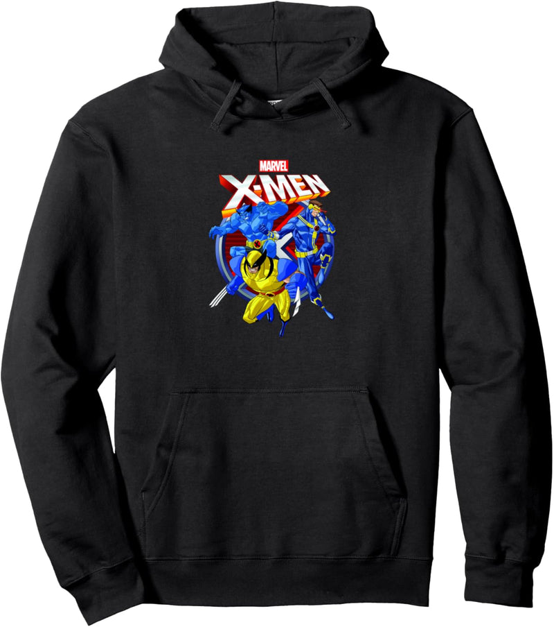 Marvel X-Men Action Group Shot Logo Pullover Hoodie