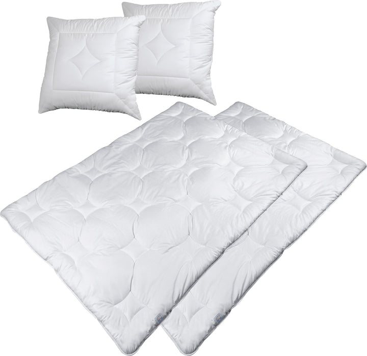 Erwin Müller Duo-Steppbett-Set Donau 4-TLG. Trevira-Hohlfaser Grösse 135x220 cm