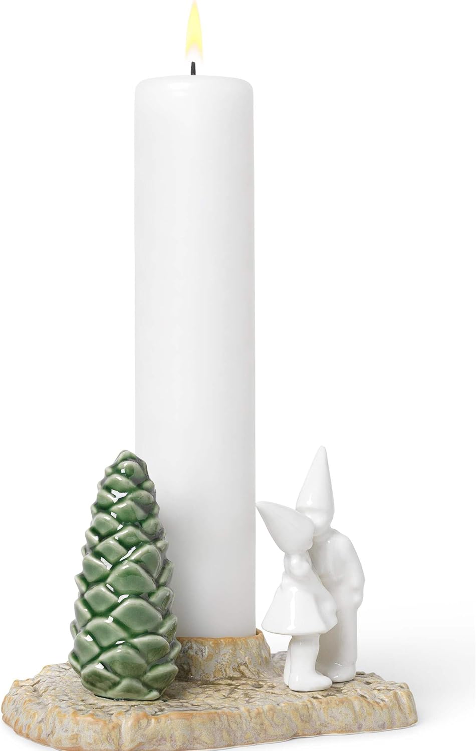 Kähler Weihnachtskuss H11.5 cm Weihnachtsgeschichten Originaldesign, Weiss Höhe 11,50 cm, Breite 17