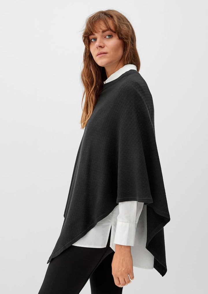 s.Oliver Damen Strickjacke Einheitsgrösse 9999 Schwarz, Einheitsgrösse 9999 Schwarz