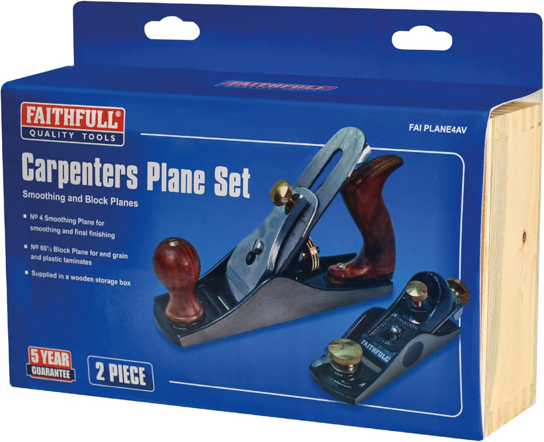 Faithfull - No.4 Plane & No.60.1/2 Plane - FAIPLANE4AV Blau