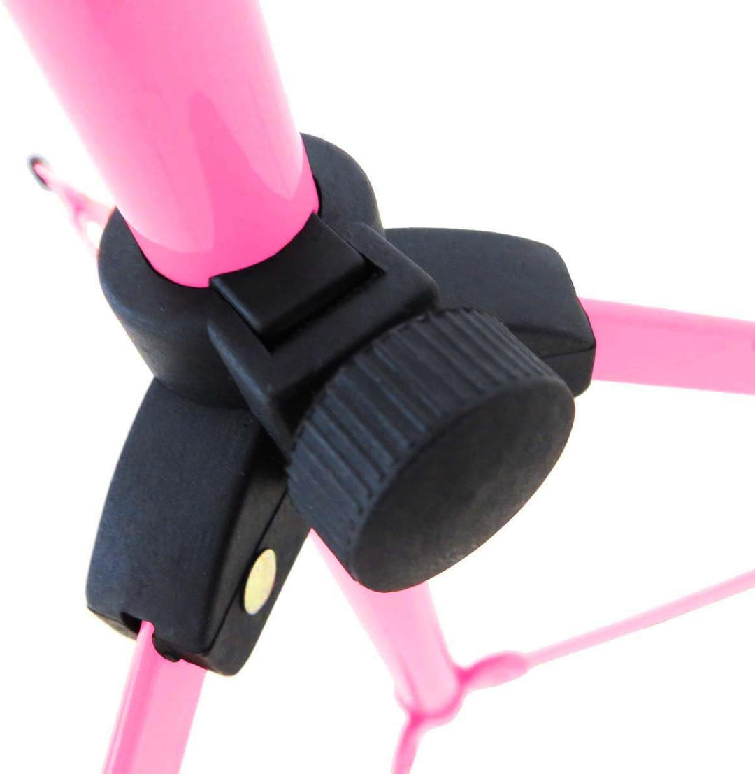keepdrum Notenständer MUS2PK Pink Rosa Notenpult mit Tasche einfacher Aufbau, Pink
