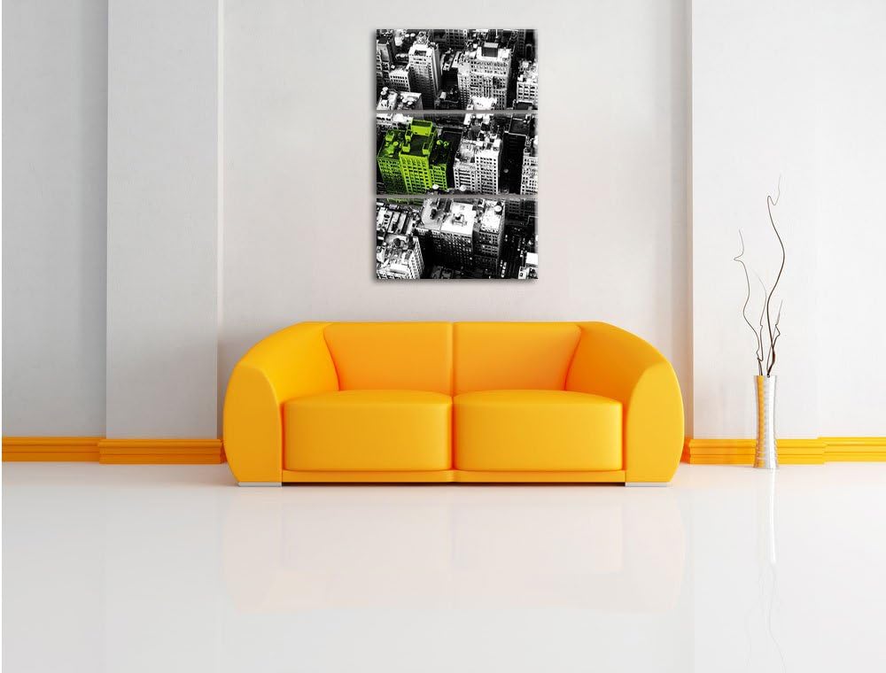 Pixxprint New York City Spezial schwarz/weiss als Leinwandbild/Grösse: 3 Teilig (120x80) cm/Wandbild