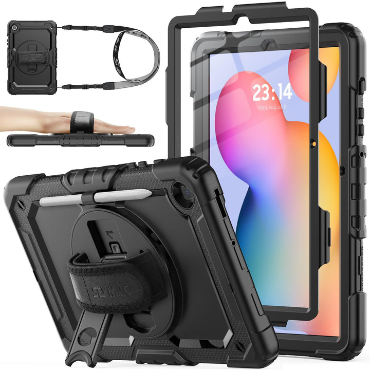 SEYMAC stock Hülle für Samsung Galaxy Tab S6 Lite 10,4 Zoll 2024/2022/2020, Stossfest Hülle mit Disp