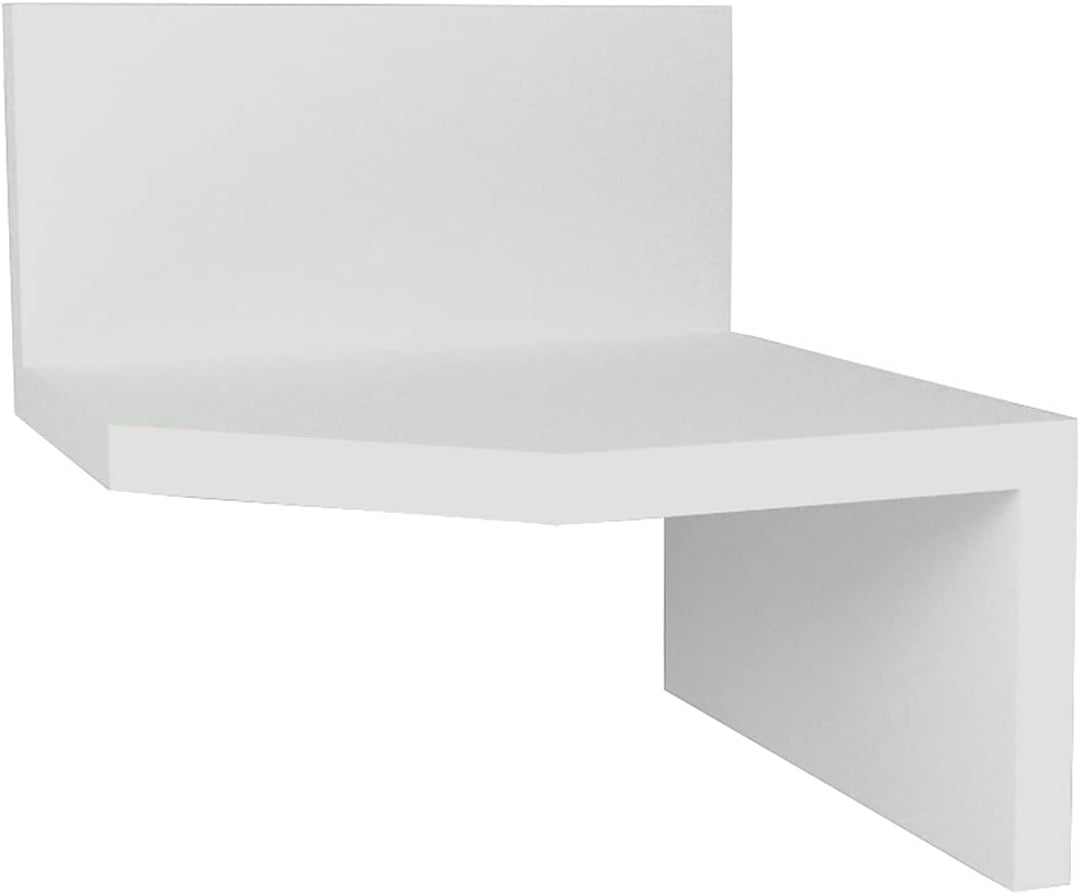 Henor Wand-Eckregal Zickzack-Design aus FSC® Holz Mod.20-1 Regal. Ecke Spezial. 20 x 20 x 20 cm. Wei