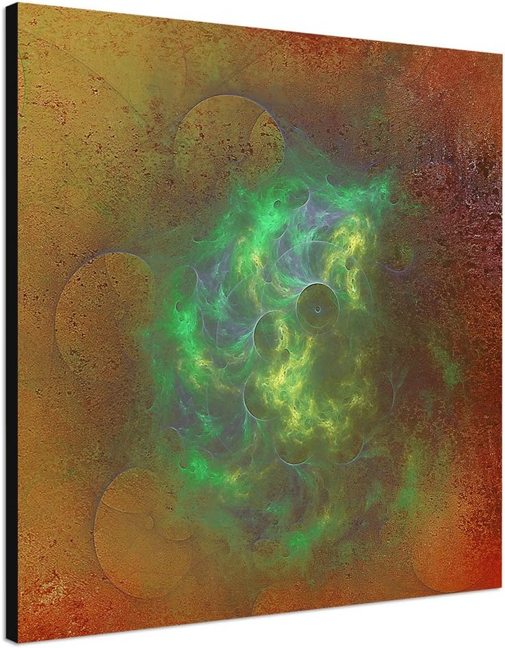 Paul Sinus Art Modernes Wandbild Abstrakt020_60x60cm Abstrakte Kunst Kunstdruck auf Leinwand Zeitlos