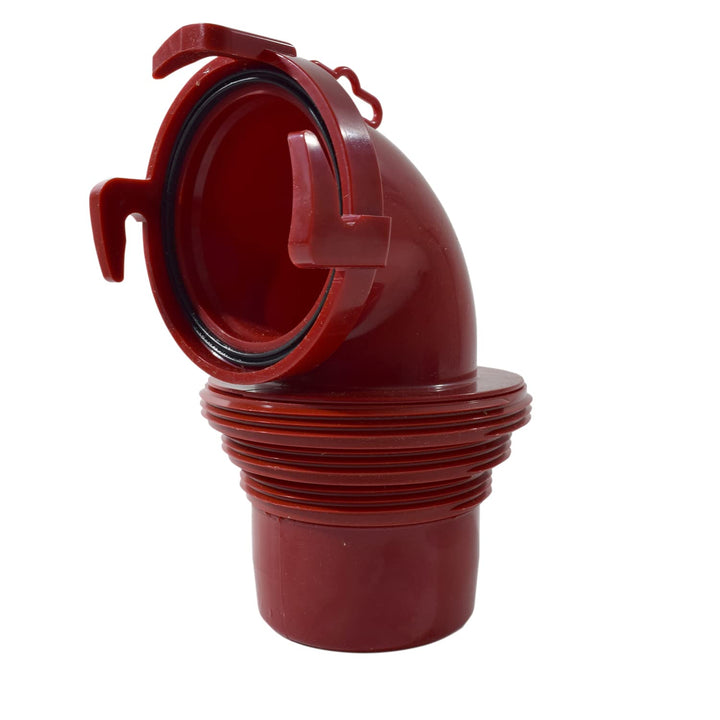 Valterra F02-3112 EZ-Kupplung, 90° Bajonett-Abwassergarnitur, rot, Rot
