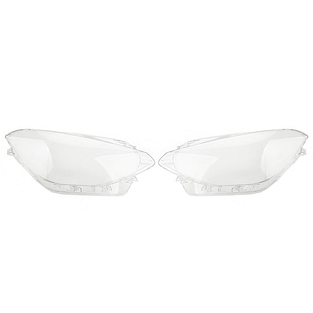LST 2x Scheinwerferglas Streuscheibe Frontlicht Abdeckung Glas links rechts Set kompatibel mit BMW 1