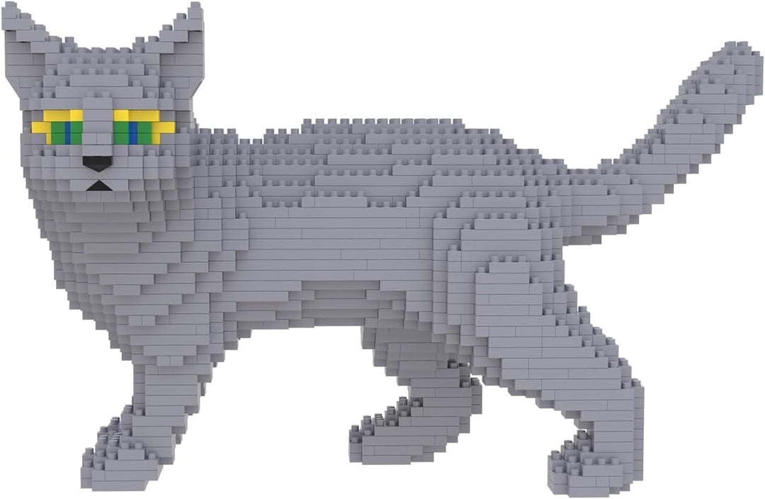 Larcele 1131 Stücke Mikro Bausteine Spielzeug Kit, Mini Katze Bricks Bauen Bauklötze Satz KLJM-05(Bl