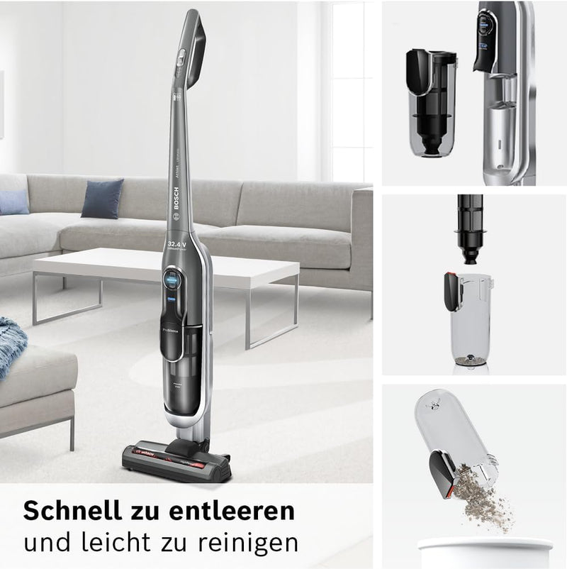 Bosch Akku-Staubsauger Athlet Ultimate ProSilence BBH7SIL, kabelloser Handstaubsauger, beutellos, ho