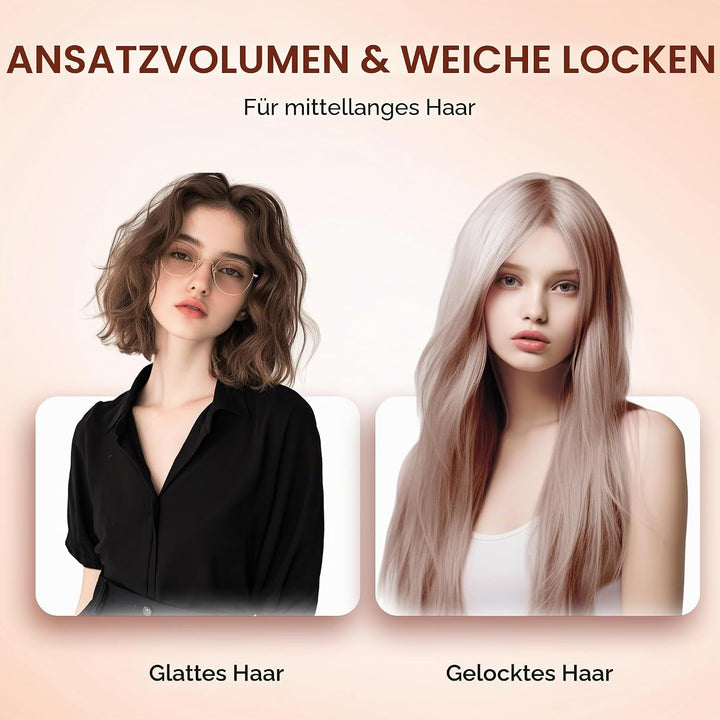 OKWRAP Thermal Brush 38mm Thermobürste, Lockenstab Grosse Locken Geeignet für Langes und Kurzes Haar