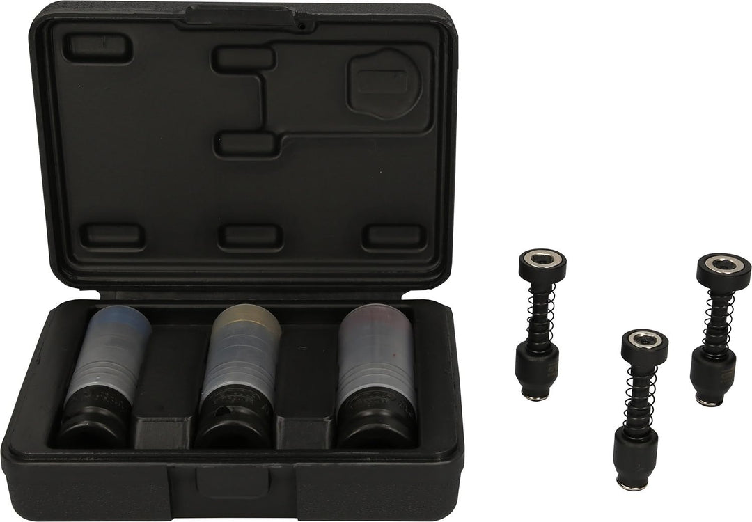 KS Tools 515.0630 1/2" SlimPower Alu-Felgen Kraft-Stecknuss-Satz mit integrierten Magneten, 6-tlg.