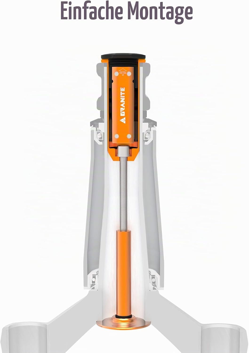 Granite Stash Multi-Tool Kit - Kompaktes Fahrradwerkzeug kann im Gabelschaft verstaut werden STANDAR