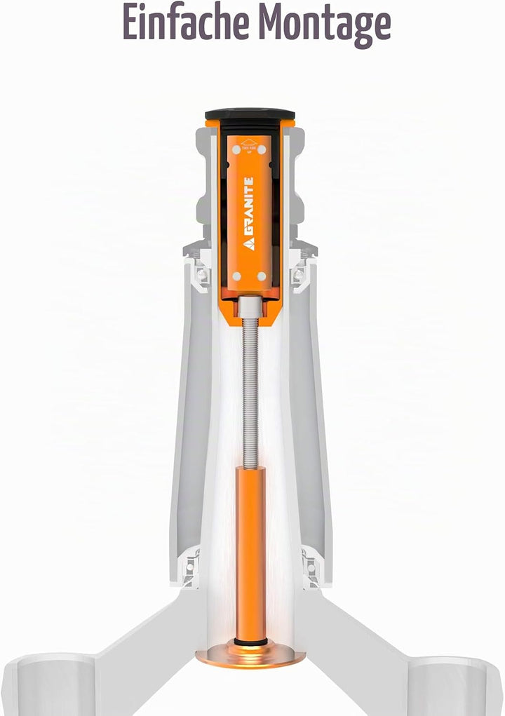 Granite Stash Multi-Tool Kit - Kompaktes Fahrradwerkzeug kann im Gabelschaft verstaut werden STANDAR