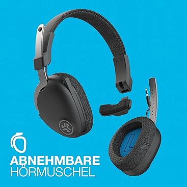 JLAB JBuds Work Wireless Headset mit Mikrofon - Over-Ear Computer Headsets, Kopfhörer Verwendbar mit