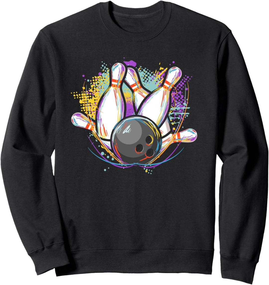 Bowling Pins - Bowlen Bowler Bowling Sweatshirt