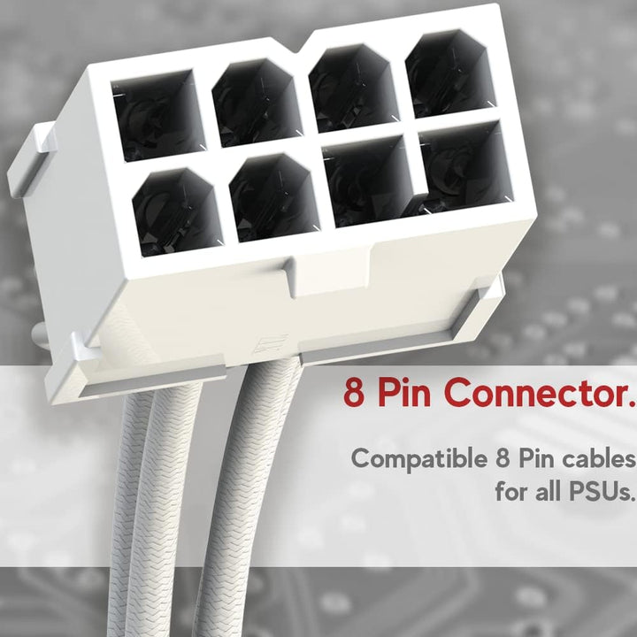 LINKUP – AVA PCIE 5.0 4x8-polig auf 12VHPWR (16-polig/12+4) 16AWG ummantelte Hochstrom-Netzteil-Kabe